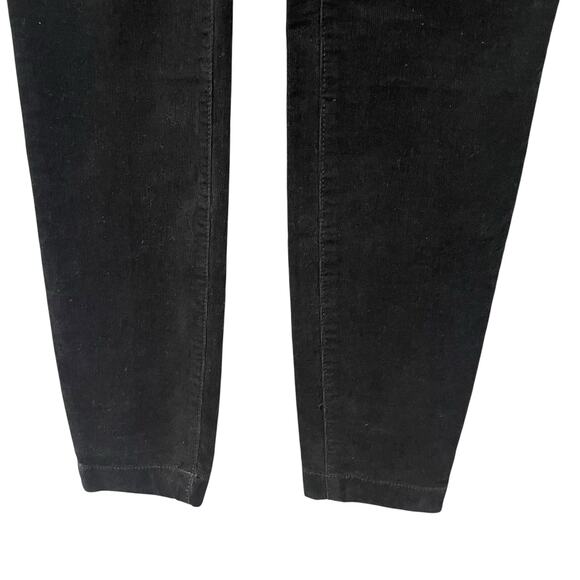 NWT Tory Burch Billet Legging Side Zip High Rise Black Corduroy Womens Size 29 - Picture 2 of 9